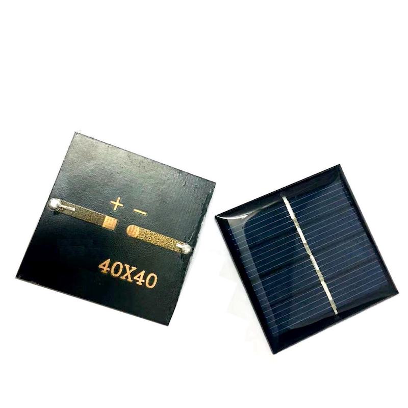 40x40mm 2V Epoxy Solar Panel 2V Solar Panel Epoxy Customized For Solar LED Light